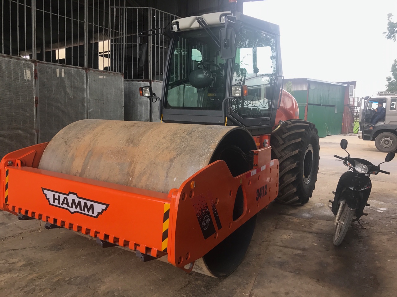 Máy lu rung Hamm 3412 nhập khẩu từ Đức